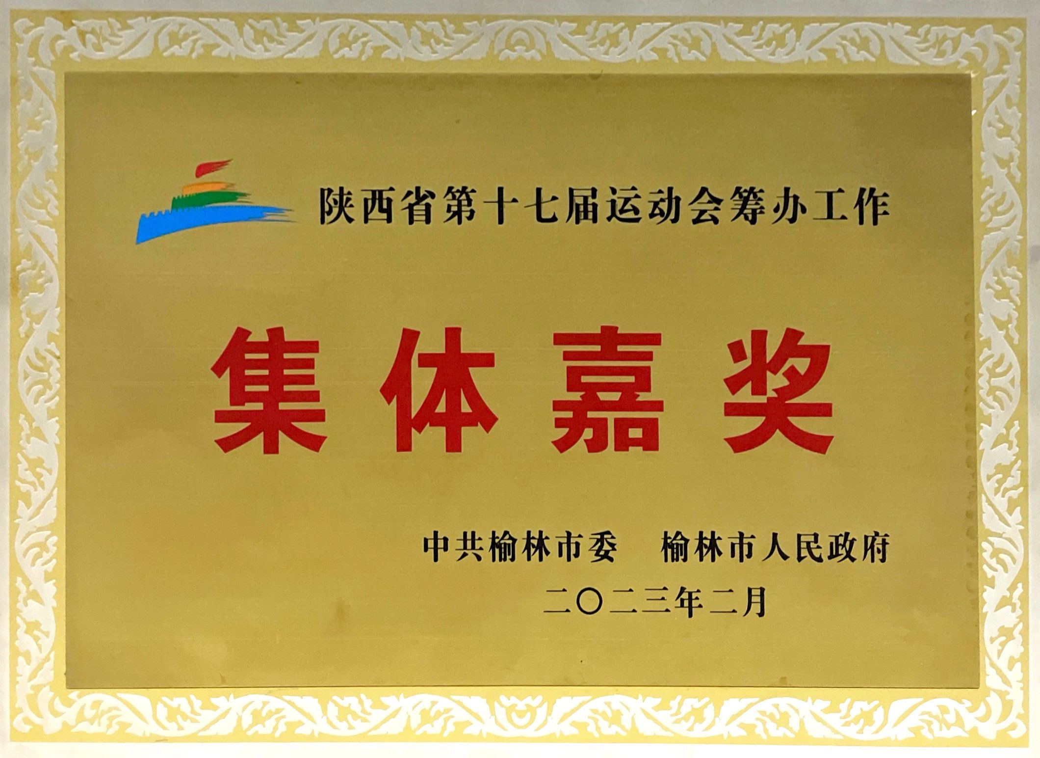 陜西省第十七屆運動會籌辦工作集團嘉獎